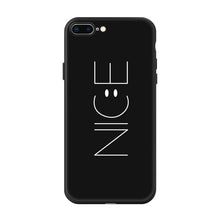 Load image into Gallery viewer, Patternd Case For iPhone 6 6S Plus X 5 5S SE 7 8 Soft Black White