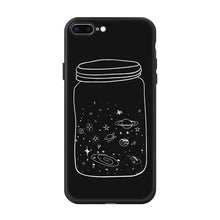 Load image into Gallery viewer, Patternd Case For iPhone 6 6S Plus X 5 5S SE 7 8 Soft Black White