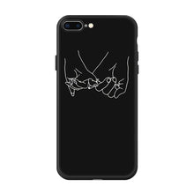 Load image into Gallery viewer, Patternd Case For iPhone 6 6S Plus X 5 5S SE 7 8 Soft Black White