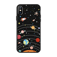 Load image into Gallery viewer, Patternd Case For iPhone 6 6S Plus X 5 5S SE 7 8 Soft Black White