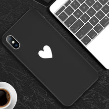 Load image into Gallery viewer, Lovebay Phone Case For iPhone 6 6s 7 8 Plus X XR XS Max Fashion Cute Cartoon Love Heart Wine Red Soft TPU For iPhone X Cover
