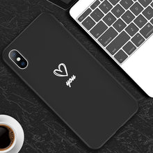 Load image into Gallery viewer, Lovebay Phone Case For iPhone 6 6s 7 8 Plus X XR XS Max Fashion Cute Cartoon Love Heart Wine Red Soft TPU For iPhone X Cover