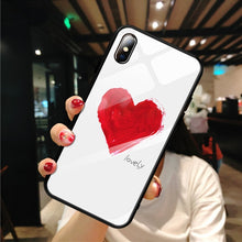 Load image into Gallery viewer, GerTong Tempered Glass Phone Cases For iphone 8 7 6 6S plus X XS Max XR