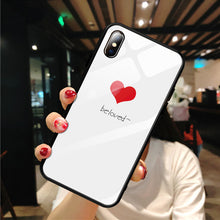 Load image into Gallery viewer, GerTong Tempered Glass Phone Cases For iphone 8 7 6 6S plus X XS Max XR
