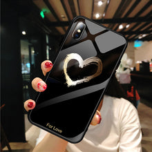 Load image into Gallery viewer, GerTong Tempered Glass Phone Cases For iphone 8 7 6 6S plus X XS Max XR