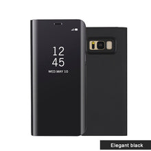 Load image into Gallery viewer, GerTong Clear View Mirror Smart Phone Case For Samsung Galaxy S8 S9 Plus Note8 A3 A5 A7 J3 J7 J5