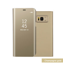 Load image into Gallery viewer, GerTong Clear View Mirror Smart Phone Case For Samsung Galaxy S8 S9 Plus Note8 A3 A5 A7 J3 J7 J5
