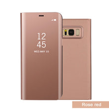 Load image into Gallery viewer, GerTong Clear View Mirror Smart Phone Case For Samsung Galaxy S8 S9 Plus Note8 A3 A5 A7 J3 J7 J5